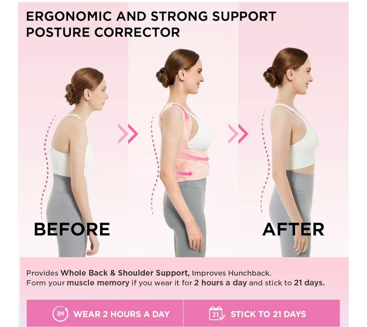 ErgoAlign Posture Corrector — Adjustable Back & Shoulder Support